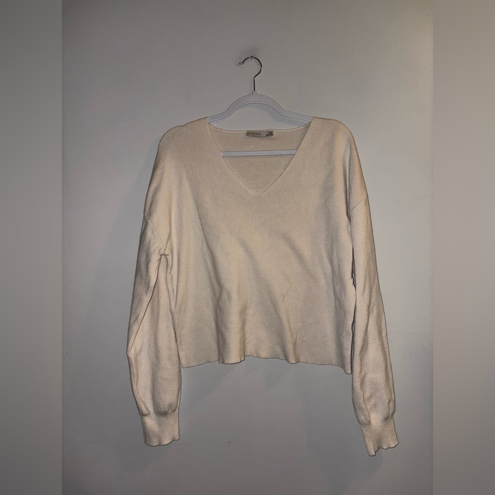 Black Tape_ | Cream Sweater